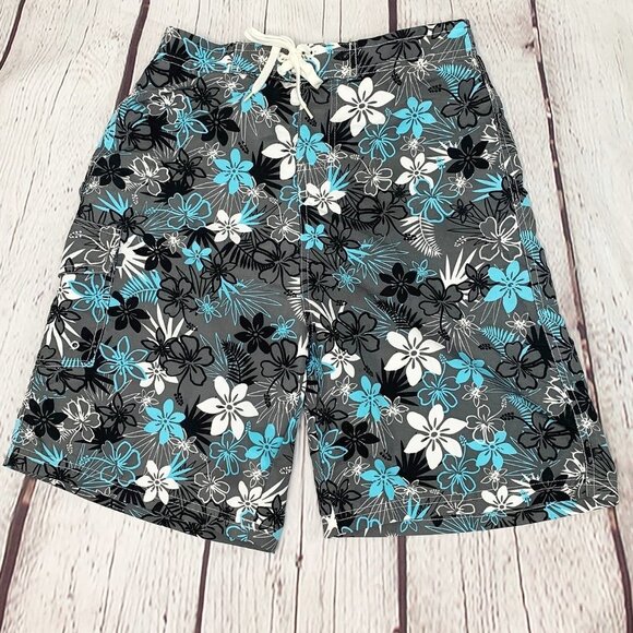 MAUI WAVES SURF HAWAIIAN SWIM TRUNKS BOYS XL/18 - Picture 1 of 4